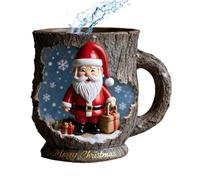 TQEBWUS Tasses De Noël,Tasses À Boisson Texture Écorce Fissurée,Mug À Jus Design Bonhomme De Neige | Pour Voyage Scolaire Table Centrepieces Fête De Pendaison De Crémaillère Voyage