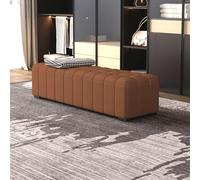 Tqertrtfxa Banc de Rangement pour Couloir avec étagère à Chaussures, Banquette-canapé pour Dressing, Banc pour sous la Porte, Porte-Chaussures Assise rembourrée(D,150cm/59.1in)