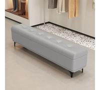 Tqertrtfxa Banc de Rangement pour Couloir avec étagère à Chaussures, Ultra-Fin - Siège pour se chausser, idéal pour entrée étroite, Salon et(B,120 * 35 * 45cm/47.2 * 13.8 * 17.7in)