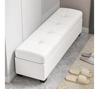 Tqertrtfxa Banc Porte-Chaussures rembourré, pour Hall d'entrée, de Rangement pour Couloir avec étagère à Chaussures, Ultra-Fin pour entrée | Long et étroit pour couloirs boutiques(K,120cm/47.2in)