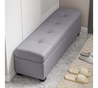 Tqertrtfxa Banc Porte-Chaussures rembourré, pour Hall d'entrée, de Rangement pour Couloir avec étagère à Chaussures, Ultra-Fin pour entrée | Long et étroit pour couloirs boutiques(D,150cm/59.1in)