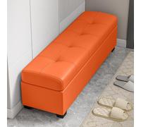 Tqertrtfxa Banc Porte-Chaussures rembourré, pour Hall d'entrée, de Rangement pour Couloir avec étagère à Chaussures, Ultra-Fin pour entrée | Long et étroit pour couloirs boutiques(F,90cm/35.4in)
