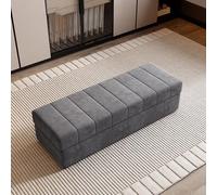 Tqertrtfxa Banc-Range-Chaussures rembourré, Tabouret rectangulaire pour se Changer et Ranger Ses Chaussures, Coin détente dans Un vestiaire de Magasin vêtements, Banc Chevet(F,80cm/31.5in)