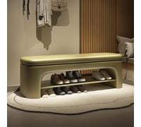 Tqertrtfxa Ce Pouf rembourré avec Rangement intégré est Un Banc Ottoman Multifonctionnel. en Cuir Convient Parfaitement au Pied du lit dans la Chambre, Salon ou à l'entrée(Fruit Green,120cm/47.2in)