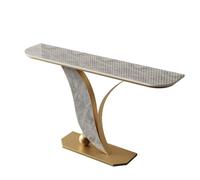 Tqertrtfxa Console Minimaliste Moderne/à Placer derrière Un canapé,Meuble d'entrée,en Pierre de Taille,Console et,étagère Rangement,Idéale pour Le Hall(I,150 * 30 * 80cm/59.1 * 11.8 * 31.5in)