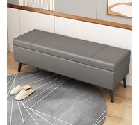 Tqertrtfxa Grand Placard à Chaussures intégré et dissimulé, Banc de Rangement rectangulaire avec Fonction réglable en Hauteur, pouvant Servir Table Basse ou Pouf(B,150CM/59.1IN)