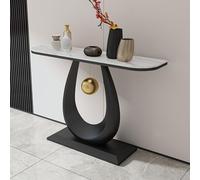 Tqertrtfxa Table d'entrée en Pierre de Taille,Meuble Haut Gamme,Console Murale pour Couloir/Salon,Peut être placée derrière Un canapé ou dans l'entrée(D,120 * 30 * 80cm/47.2 * 11.8 * 31.5in)