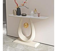 Tqertrtfxa Table d'entrée en Pierre de Taille,Meuble Haut Gamme,Console Murale pour Couloir/Salon,Peut être placée derrière Un canapé ou dans l'entrée(A,120 * 30 * 80cm/47.2 * 11.8 * 31.5in)