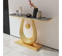 Tqertrtfxa Table d'entrée en Pierre de Taille,Meuble Haut Gamme,Console Murale pour Couloir/Salon,Peut être placée derrière Un canapé ou dans l'entrée(I,150 * 30 * 80cm/59.1 * 11.8 * 31.5in)