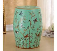 Tqertrtfxa Tabouret de Jardin intérieur et extérieur,Tabouret Tambour,Fleur et Oiseau, Classique, Campagne, Campagne française, Salle de Bain, Salon de Jardin, Terrasse(10)