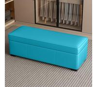 Tqertrtfxa Tabouret de Rangement pour se chausser, Tabouret Bout lit, canapé, Repose-Pieds Noir, d'entrée pour, Idéal pour Salon, Hall, Chambre et véranda(I,100 * 40 * 40cm/39.4 * 15.7 * 15.7in)