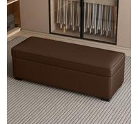 Tqertrtfxa Tabouret de Rangement pour se chausser, Tabouret Bout lit, canapé, Repose-Pieds Noir, d'entrée pour, Idéal pour Salon, Hall, Chambre et véranda(L,150 * 30 * 40cm/59.1 * 11.8 * 15.7in)