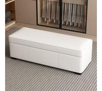 Tqertrtfxa Tabouret de Rangement pour se chausser, Tabouret Bout lit, canapé, Repose-Pieds Noir, d'entrée pour, Idéal pour Salon, Hall, Chambre et véranda(E,150 * 30 * 40cm/59.1 * 11.8 * 15.7in)