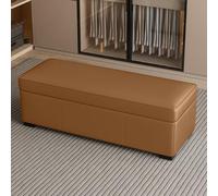 Tqertrtfxa Tabouret de Rangement pour se chausser, Tabouret Bout lit, canapé, Repose-Pieds Noir, d'entrée pour, Idéal pour Salon, Hall, Chambre et véranda(K,140 * 40 * 40cm/55.1 * 15.7 * 15.7in)