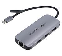 TQHHB Hub USB 3.0 gris Nombre de ports : 6 0,15 m ABS, Aluminium VENTION
