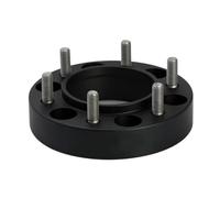Tqjusjr entretoise Roue de Voiture pour PCD 6x114.3 à 6x139.7 6x135 6x130 2 pièces 15/20/25/30/35/40mm adaptateurs de Conversion d'entretoises de Roue(2PC 25mm Black)