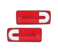 Tqjusjr Feu Arrière Pour Benz Classe G W463 2007-2022 Coque feu arrière voiture Feux freinage Remplacement Couvercle feu arrière Abat-jour Feux arrières(Style A 1 Pair)