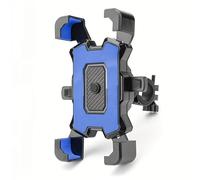 Tqjusjr Support De Barre De Navigation De Moto pour Xiaomi pour IPhone Support De Téléphone Portable pour Moto Et Vélo Rétroviseur, Guidon, Support De Navigation(Blue C)