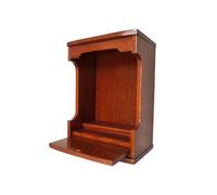 Tqoiozxa Autel de Bouddha à monter au mur/autel de Bouddha en bois massif, autel de maison et table de méditation, vitrine pour statues de Guan Gong et Dieu de la richesse, pour prière et sacrifice