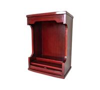 Tqoiozxa Autel de Bouddha à monter au mur/autel de Bouddha en bois massif, autel de maison et table de méditation, vitrine pour statues de Guan Gong et Dieu de la richesse, pour prière et sacrifice