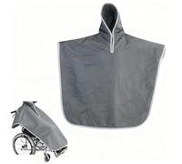 TQPGJJL Cape for fauteuil roulant toutes saisons avec capuche - Couverture en peluche coupe-vent for toute l'année, 2 options de poids, l'intérieur/à l'extérieur/sur la terrasse(B,Single-sided)