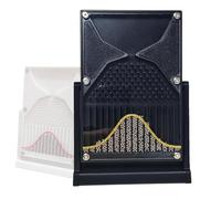 TQPGJJL Galton Board Démonstrateur de Probabilité - Outil Pédagogique de Laboratoire de Physique, Modèle de Courbe en Cloche AP Stat, Kit Éducatif STEM pour Distribution Normale(Black)