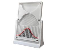 TQPGJJL Kit d'apprentissage STEM Galton Board pour Familles - Modèle Interactif De Démonstration De Probabilité | Outil éducatif De Physique Et Stat Homeschool pour Enfants, Ados & Adultes(White)