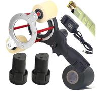 TQPGJJL Machine D'emballage De Ruban électrique Industrielle 12V 70-380tr/min | Enrouleur Serre-Câbles Sans Fil Pour Isolation Tuyaux 30-70mm, Faisceaux Câbles & Protection Lignes Industrielles(B)