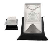 TQPGJJL Plateau De Galton 12 Po : Outil Pédagogique Pro pour Démontrer Les Probabilités Physiques, 17500 Billes D’Acier, Courbe en Cloche, Idéal pour L’enseignement De Statistiques Lycée/Université