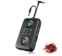 TQPXZO Adaptateur Bluetooth 5.4 Émetteur avec Double Prise Jack 3,5 mm, Émetteur & Récepteur Bluetooth 2-en-1 Compatible avec Avion, TV, Gym, Voiture, Connexion à 2 Ecouteurs