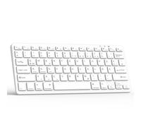 TQQ Clavier Bluetooth QWERTZ allemand sans fil pour iPad Pro/Air/Mini/10.9/10.2/9.7/Windows/Android/iOS, design ergonomique