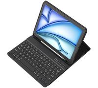 TQQ Coque Clavier pour iPad Air 11" M3/M2 (2024-2025), Air 5e/4e Gen 10,9", Pro 11" (1re-4e Gen) : Clavier Bluetooth Détachable avec Porte Stylet, AZERTY Français Layout