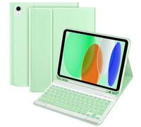 TQQ Étui avec clavier pour iPad 11e génération A16 2025 et 10e génération 2022, QWERTY espagnol Ñ amovible Bluetooth pour iPad 10/11 Gen