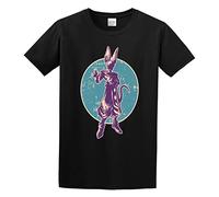 TQQCA BEAR Beerus Value Half Sleeve Splash Ink Premium Durable T-Shirt Black XXL