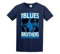 TQQCA BEAR Blues Brothers Movie Blues Brothers Metal Prints T-Shirt Navy 3XL
