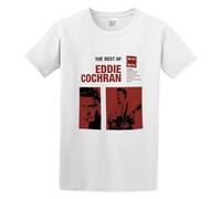 TQQCA BEAR Eddie Cochran The Best of Eddie Cochran Young Casual Round Neck T Shirt White S