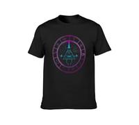 TQQCA BEAR Gravity Falls Bill Cipher T-Shirt Black XXL