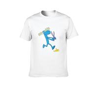 TQQCA BEAR Happy Tree Friends Happy Tree Friends Lumpy Cartoon Print T-Shirt White L
