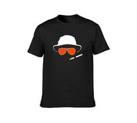 TQQCA BEAR Hat and Glasses with Fear and Loathing in Las Vegas T-Shirt Black M