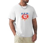 TQQCA BEAR R.E.M Monster Casual Round Neck T Shirt White XL