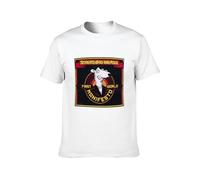 TQQCA BEAR Screeching Weasel Shirt American Punkmusic Casual Round Neck T Shirt White XL