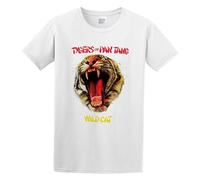 TQQCA BEAR Tygers of Pan Tang 'Wild Cat' Casual Round Neck T Shirt White XL