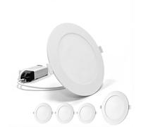 TQQEPOOL Panneau LED Ultra Plat 10mm, Spot Encastrable à Ressorts Plafond