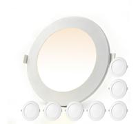 TQQEPOOL Spot Encastrable LED Facile à Poser, Ultra Plat 10mm Plafond