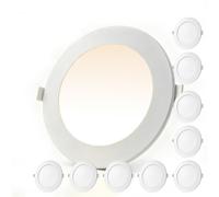 TQQEPOOL Spot Encastrable LED Facile à Poser, Ultra Plat 10mm Plafond