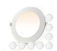 TQQEPOOL Spot Encastrable LED Facile à Poser, Ultra Plat 10mm Plafond