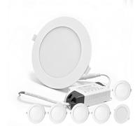 TQQEPOOL Spot Encastrable LED Ultra Plat 10mm, Sans Scintillement