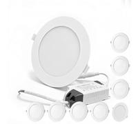 TQQEPOOL Spot Encastrable LED Ultra Plat 10mm, Sans Scintillement