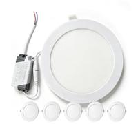 TQQEPOOL Spot LED Encastrable Ultra Plat 10mm avec Boîtier de Connexion