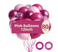TQRR 80 ballons de fête (rose, 30,5 cm)